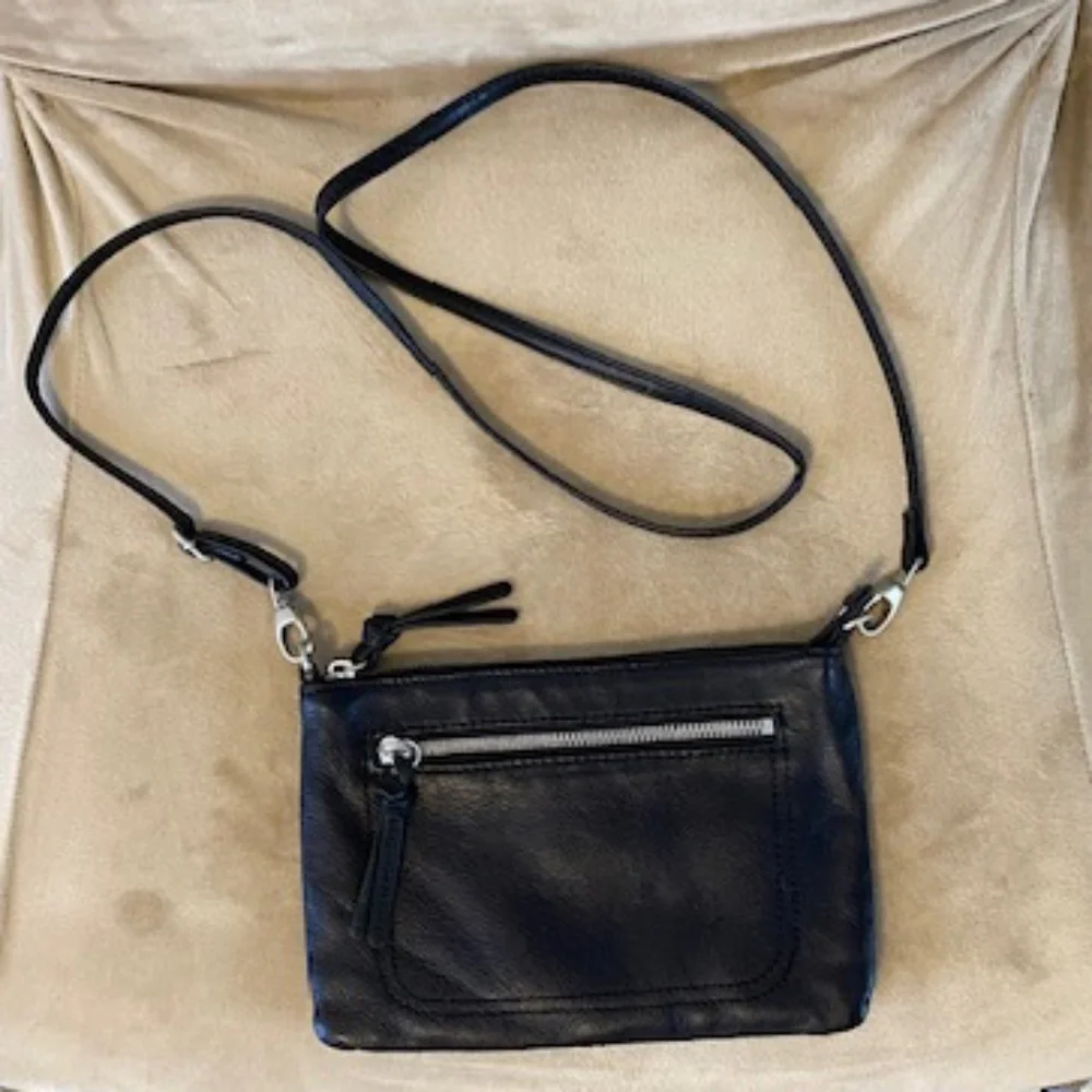 J.Jill Black Leather Crossbody Bag - Picture 11 of 11